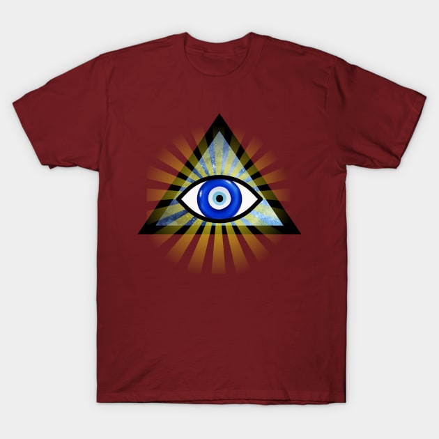 Evil Eye Protection - All Seeing Eye T-Shirt by PurplePeacock